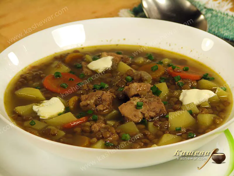 Lentil chowder – recipe with photo, french cuisine