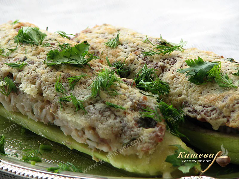 Фаршировані кабачки з яловичиною – рецепт з фото, єврейська кухня