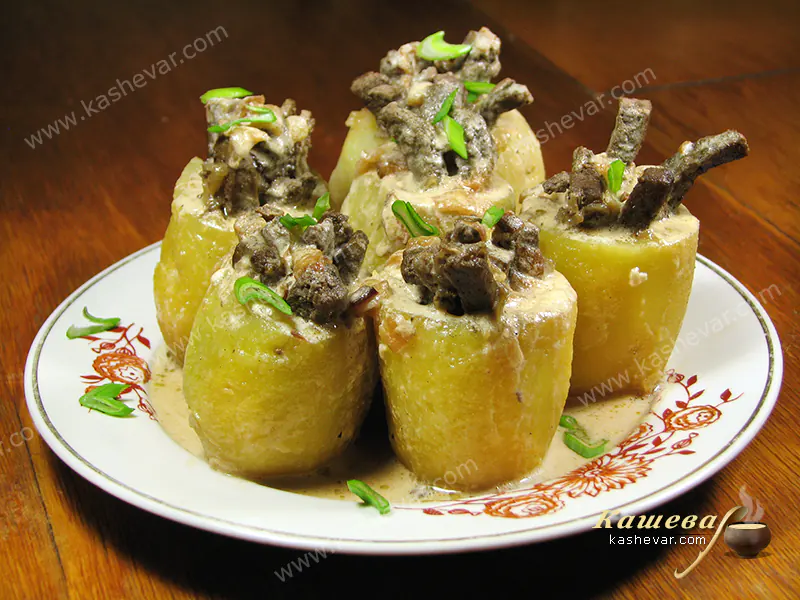 Картофель, фаршированный печенью – рецепт с фото, белорусская кухня