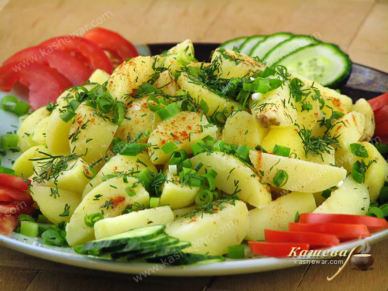 New potato and onion salad – recipe with photo, armenian cuisine