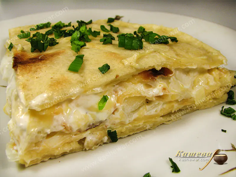 Rustic cheese quesadilla - recipe with photo, mexican cuisine