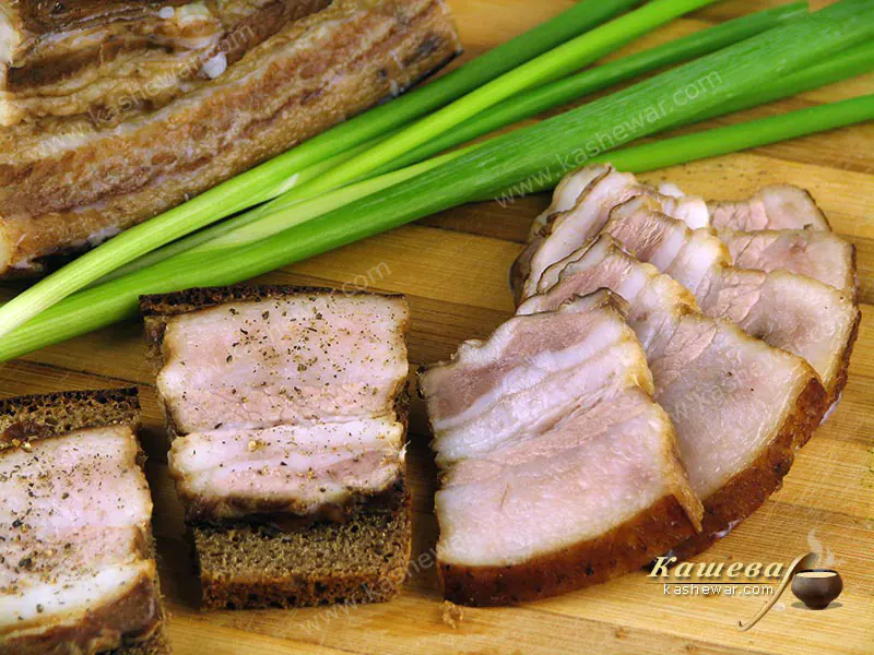 Smoked salo - recipe with photo, Ukrainian cuisine