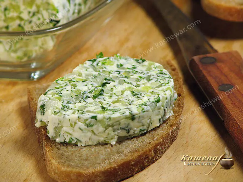 Вершкове масло із зеленню – рецепт з фото, німецька кухня