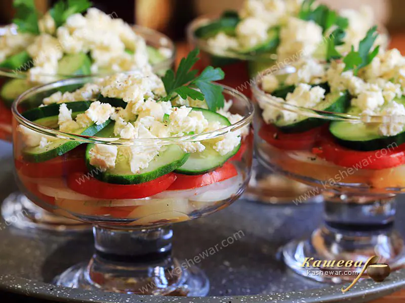 Шопский салат – болгарская кухня