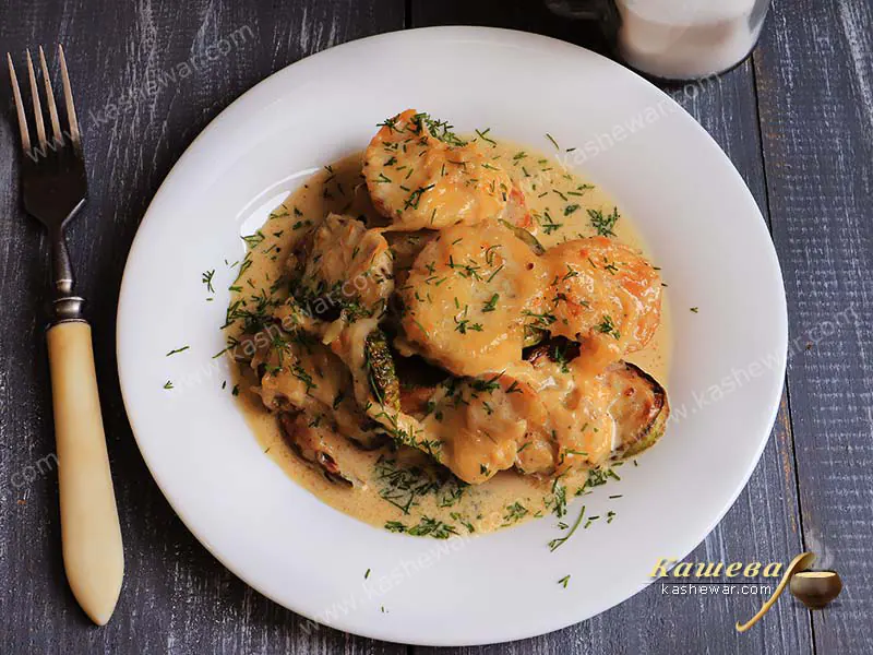 Potatoes baked with zucchini – recipe with photo, Belarusian cuisine