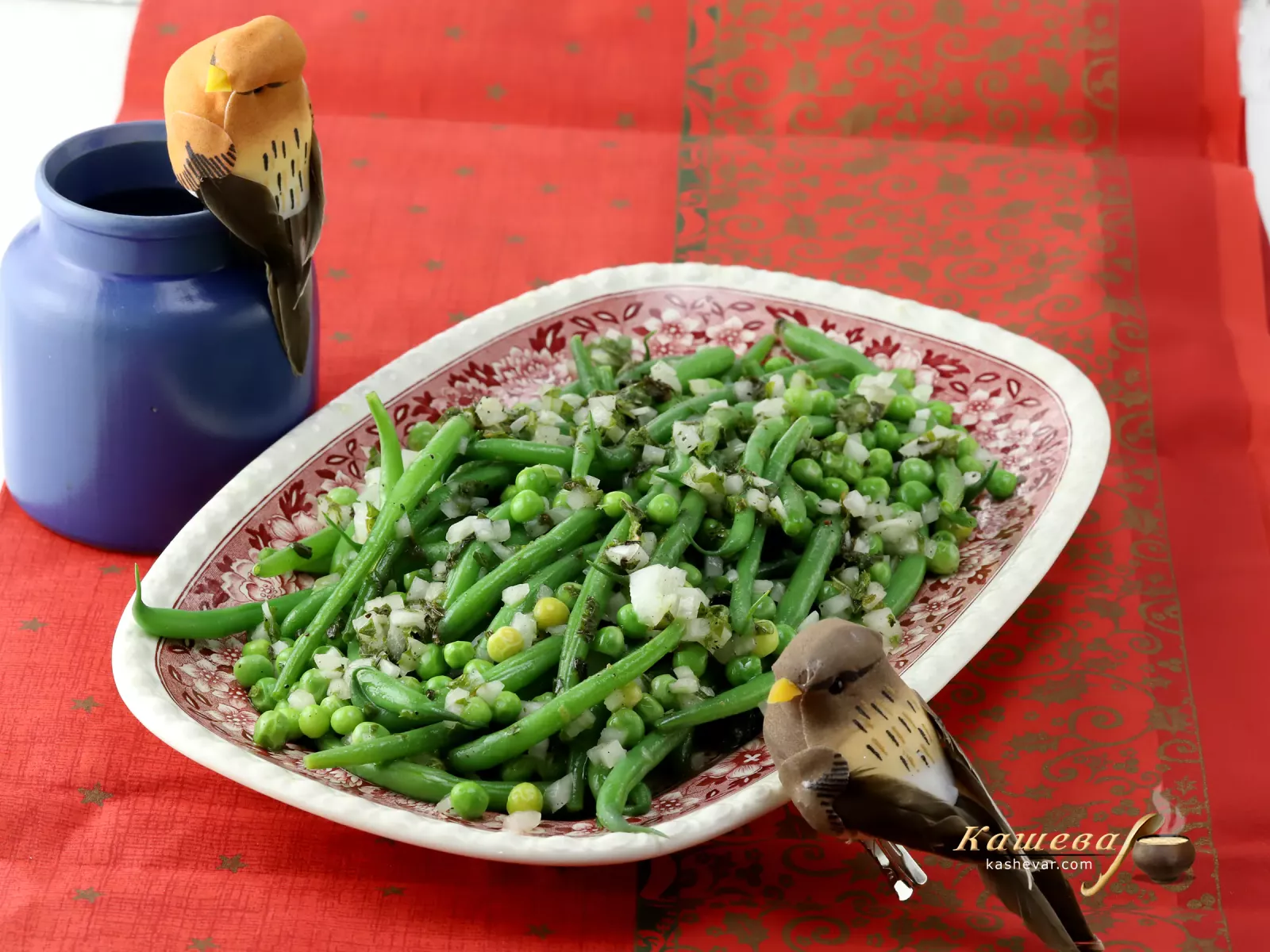 Green bean salad with mint dressing – step by step recipe with photos, Moroccan cuisine