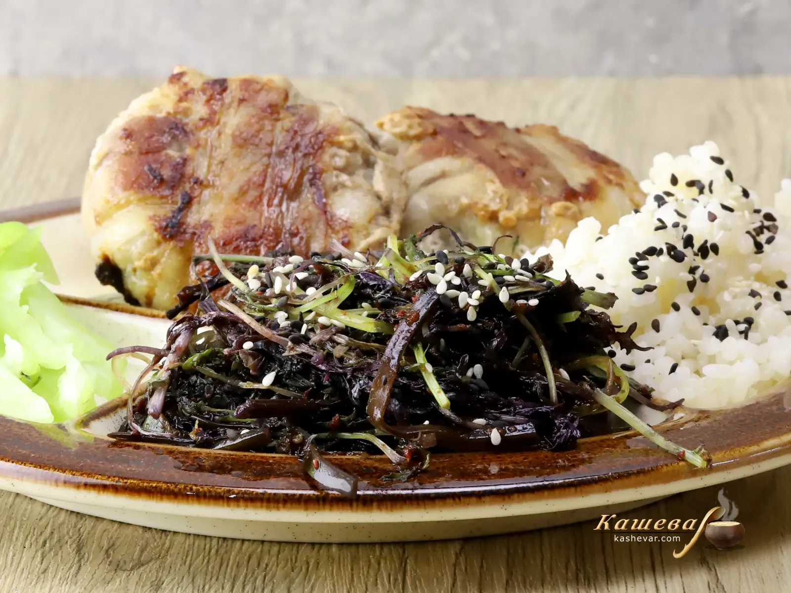 Mizuna appetizer – step-by-step recipe with photo, japanese cuisine