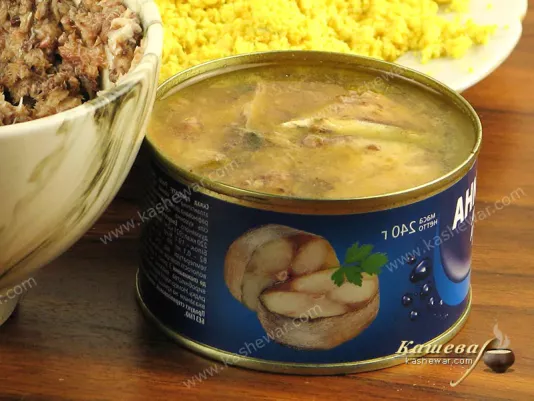 Canned fish in oil – recipe ingredient
