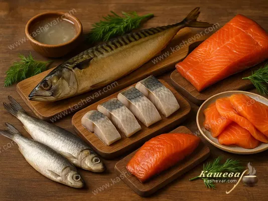 Processed fish: salted, marinated, and smoked
