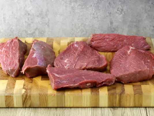 Slicing Beef for Biltong