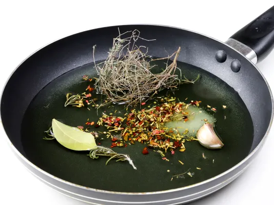 Preparing the Vinaigrette Sauce