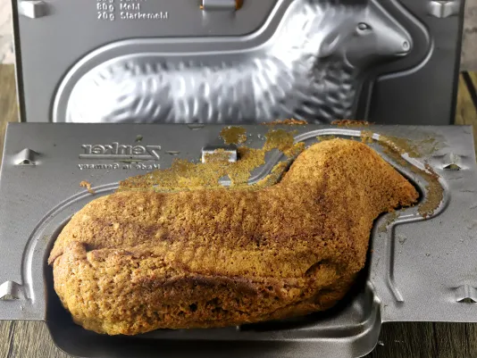 Baking the lamb