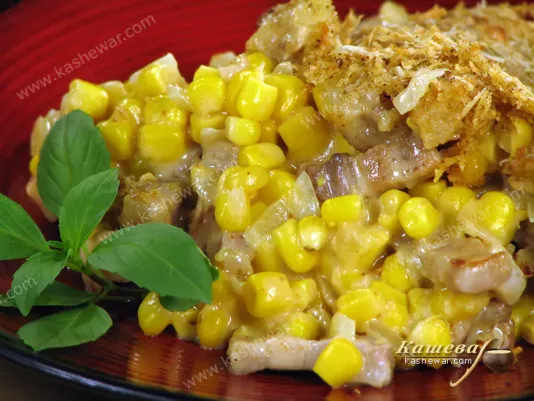 American corn casserole - recipe with photo, American cuisine