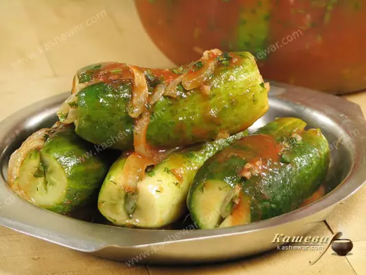 Quick Salted Cucumbers – recipe with photo, Uzbek cuisine