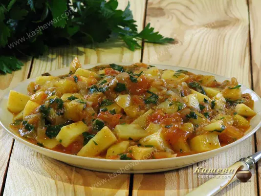 Chakhokhbili vegan - recipe with photo, Georgian cuisine