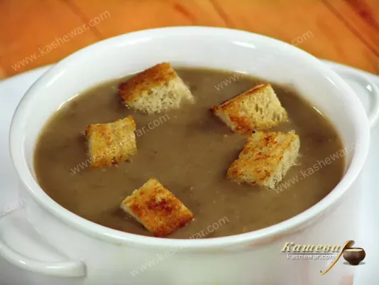 Lentil soup with croutons – recipe with photo, turkish cuisine