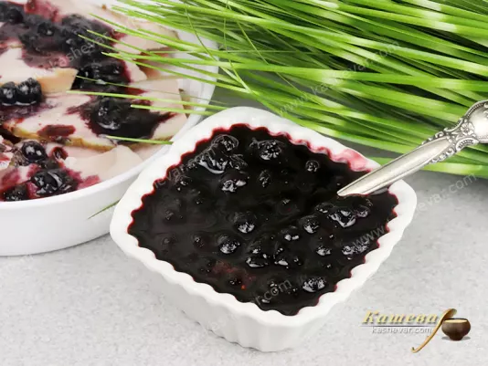Bilberries Sauce – recipe with photo, french cuisine