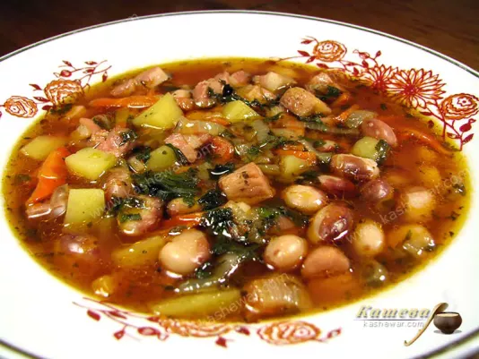 Суп с грудинкой и фасолью (Чорба) – рецепт с фото, молдавская кухня