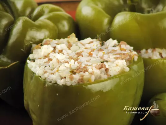 Green pepper dolma - recipe with photo, Turkish cuisine