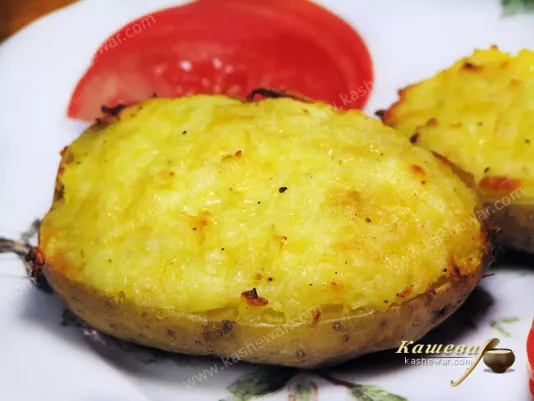 Twice-baked potatoes - Recipe with Photo, American Cuisine