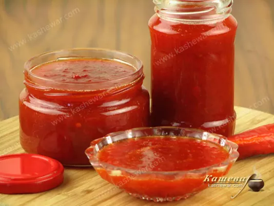 Chili jam – recipe with photo, Italian cuisine