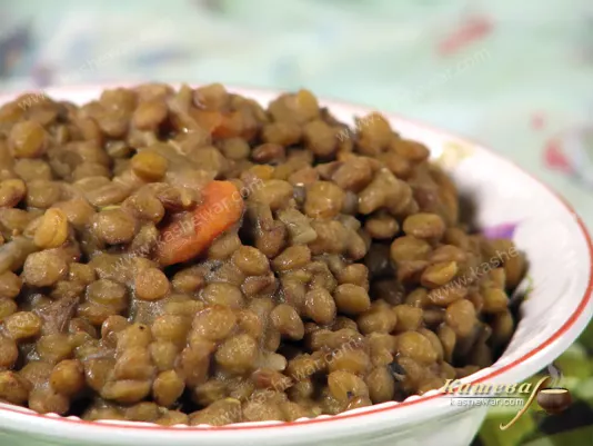 Lentil fricassee - recipe with photo, French cuisine