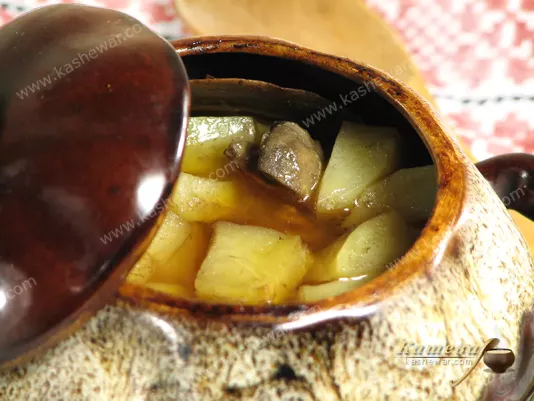 Говядина в горшочке с картофелем и грибами – рецепт с фото, русская кухня