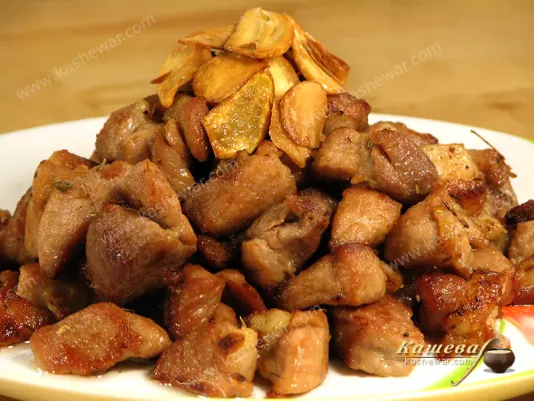Garlic beef - recipe with photo, Chinese cuisine