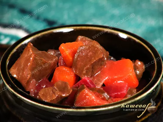 Beef heart stewed with vegetables - recipe with photo, Belarusian cuisine