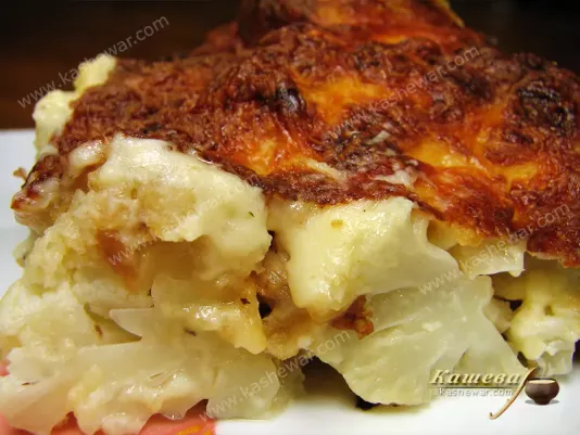 Cauliflower gratin - recipe with photo, french cuisine