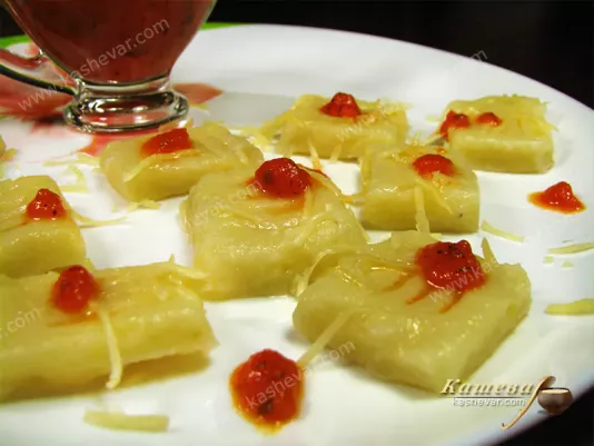 Potato gnocchi with tomato sauce - recipe with photo, Italian cuisine