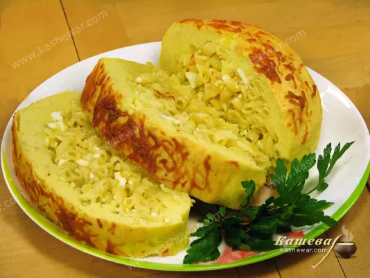 Potato roll with pasta - recipe with photo, Moldovan cuisine