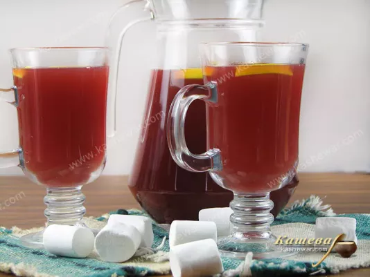 Festive cranberry drink – recipe with photo, American dish