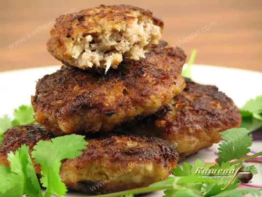 Pork-beef cutlets - recipe with photo, main course