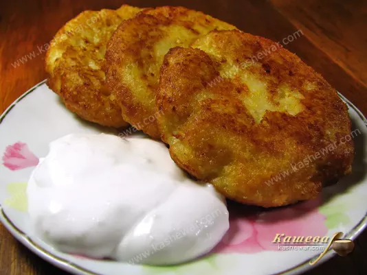 Corn and cottage cheese fritters (Sicheniki) - recipe with photo, Ukrainian cuisine