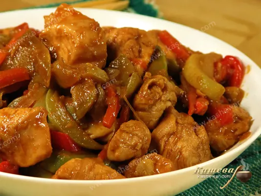 Teriyaki chicken with vegetables - recipe with photo, Japanese cuisine