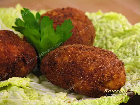 Deep-fried chicken cutlets - recipe with photo, Turkish cuisine