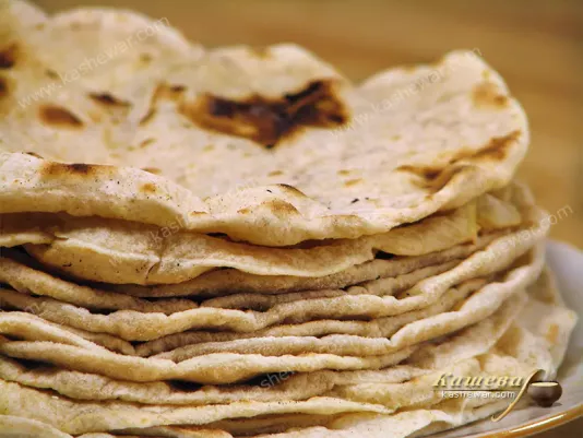 Bran flour cakes (chapati) - recipe with photo, Indian cuisine