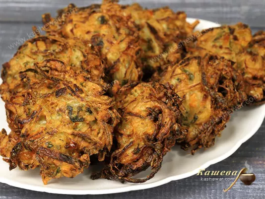 Луковые оладьи (Bhaji) – рецепт с фото, индийская кухня
