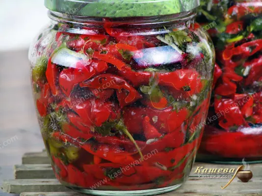Pickled hot peppers – recipe with photo, Georgian cuisine