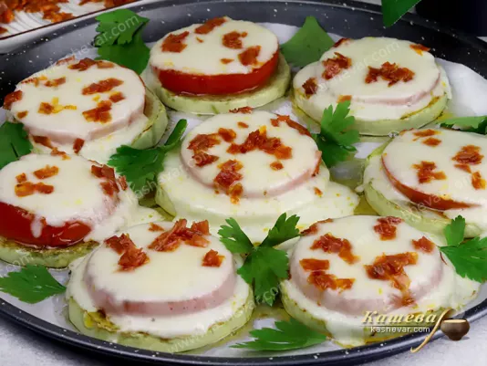 Mini Zucchini Pizza – recipe with photo, Spanish cuisine
