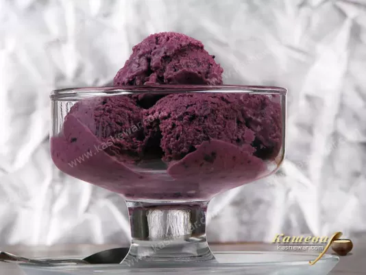 Мороженое из рикотты с черникой – рецепт с фото, десерт