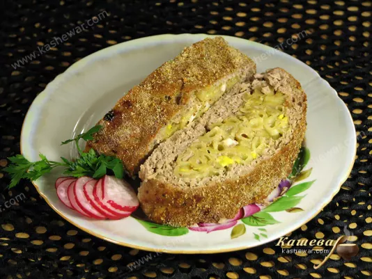 Мясной рулет с макаронами – рецепт с фото, основное блюдо