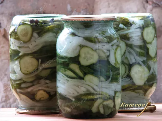 Nezhinsky cucumber salad – recipe with photo, food preservation for the winter