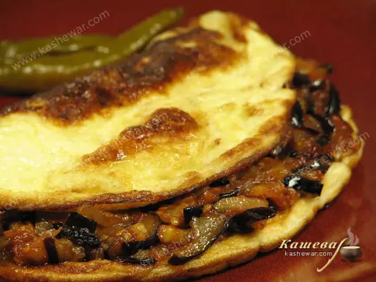 Eggplant omelet with Tabasco sauce – recipe with photo, Mexican cuisine