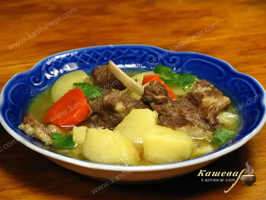 Steamed lamb - recipe with photo, Turkish cuisine