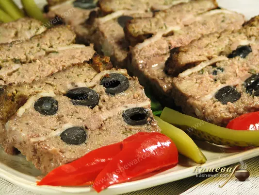 Pork pate with olives - recipe with photo, French cuisine