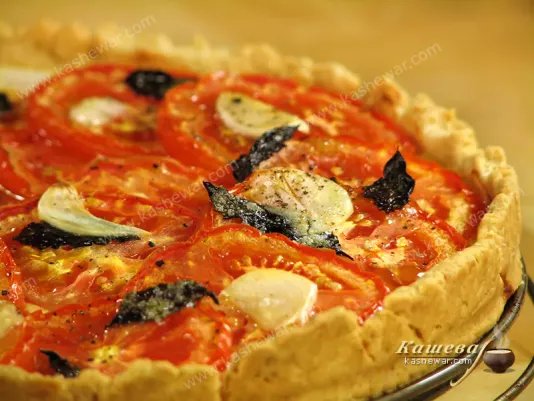 Tomato basil pie - recipe with photos, Spanish cuisine