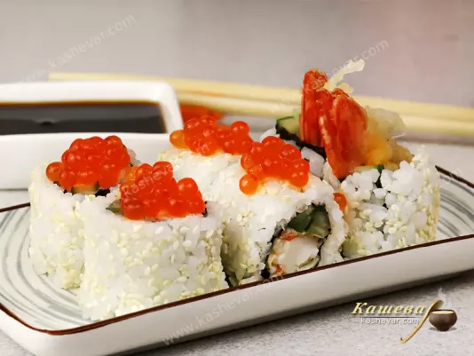 Рол Ебі-темпура – рецепт з фото, японська кухня