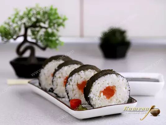 Syake-maki rolls – recipe with photo, Japanese cuisine